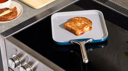 Square Griddle - Navy - Lifestyle Food